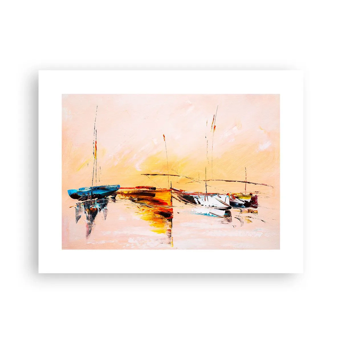 Poster - Evening at the Harbour - 40x30 cm