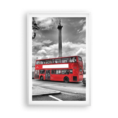 Poster in white frmae - Real Bloodstream of a City - 61x91 cm