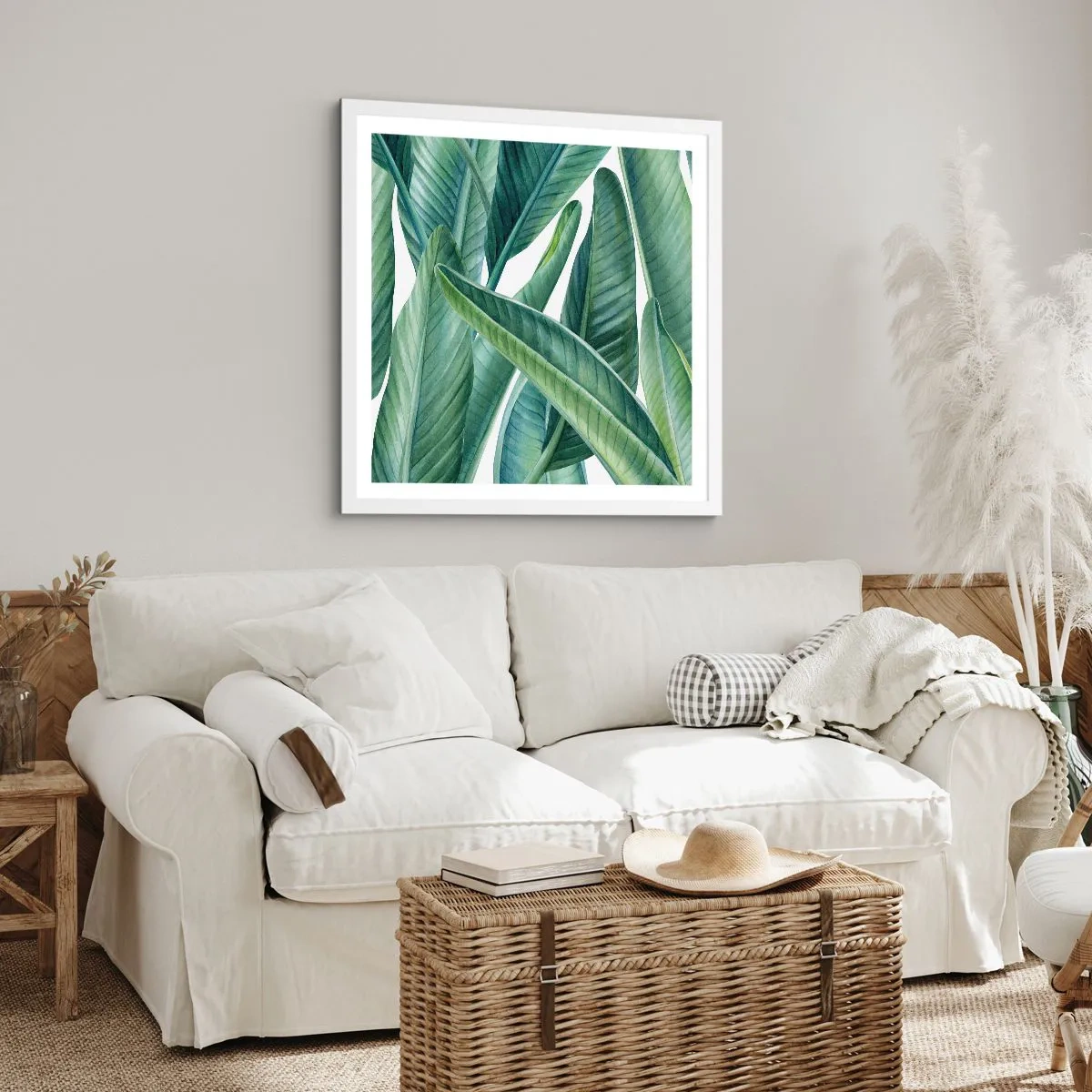 Poster in white frmae - Only Green Itself - 50x50 cm