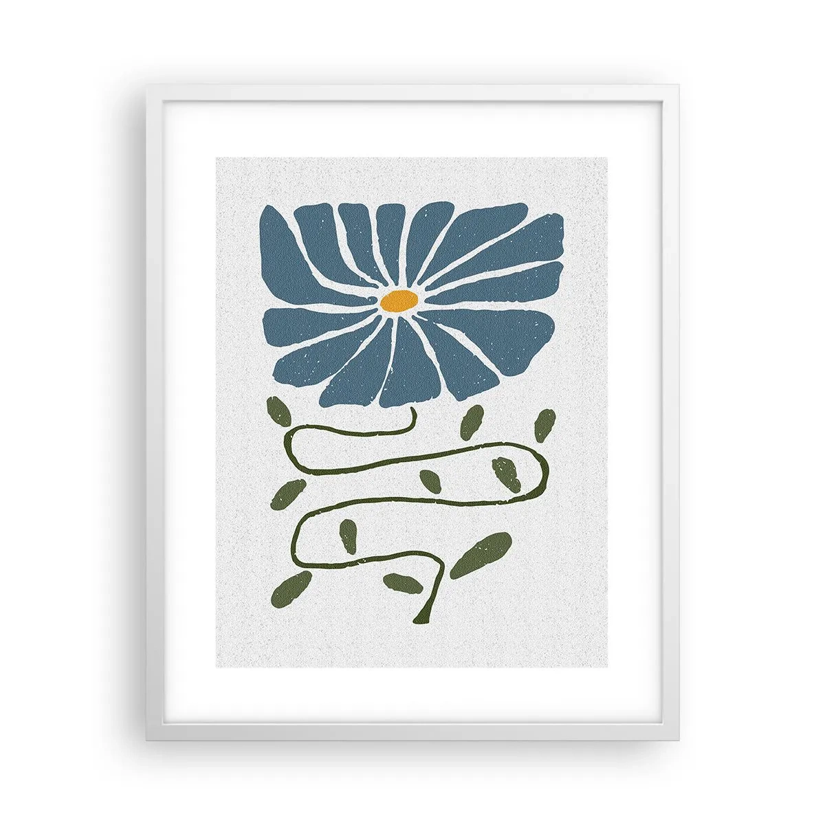 Poster in white frmae - Twig to Flower - 40x50 cm