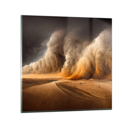 Glass picture - Rage of the Desert - 40x40 cm
