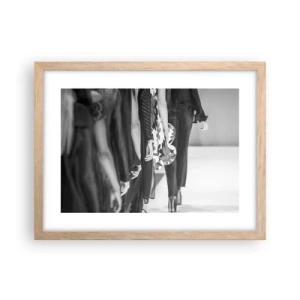 Poster in light oak frame - Stylish Parade - 40x30 cm