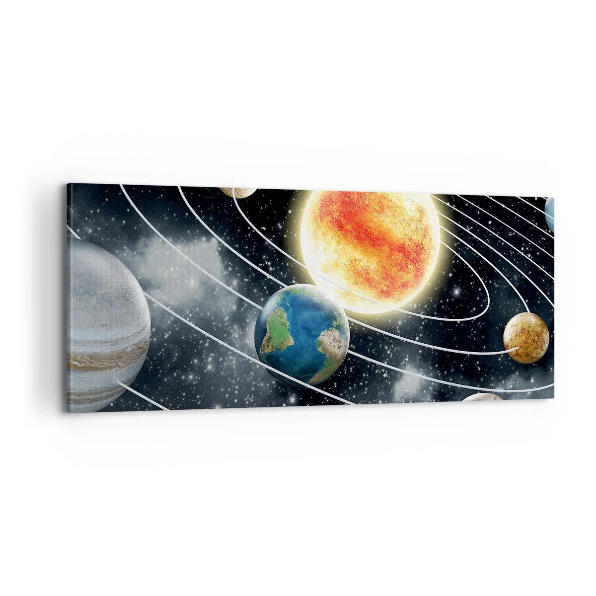 Canvas picture - Space Dance - 100x40 cm
