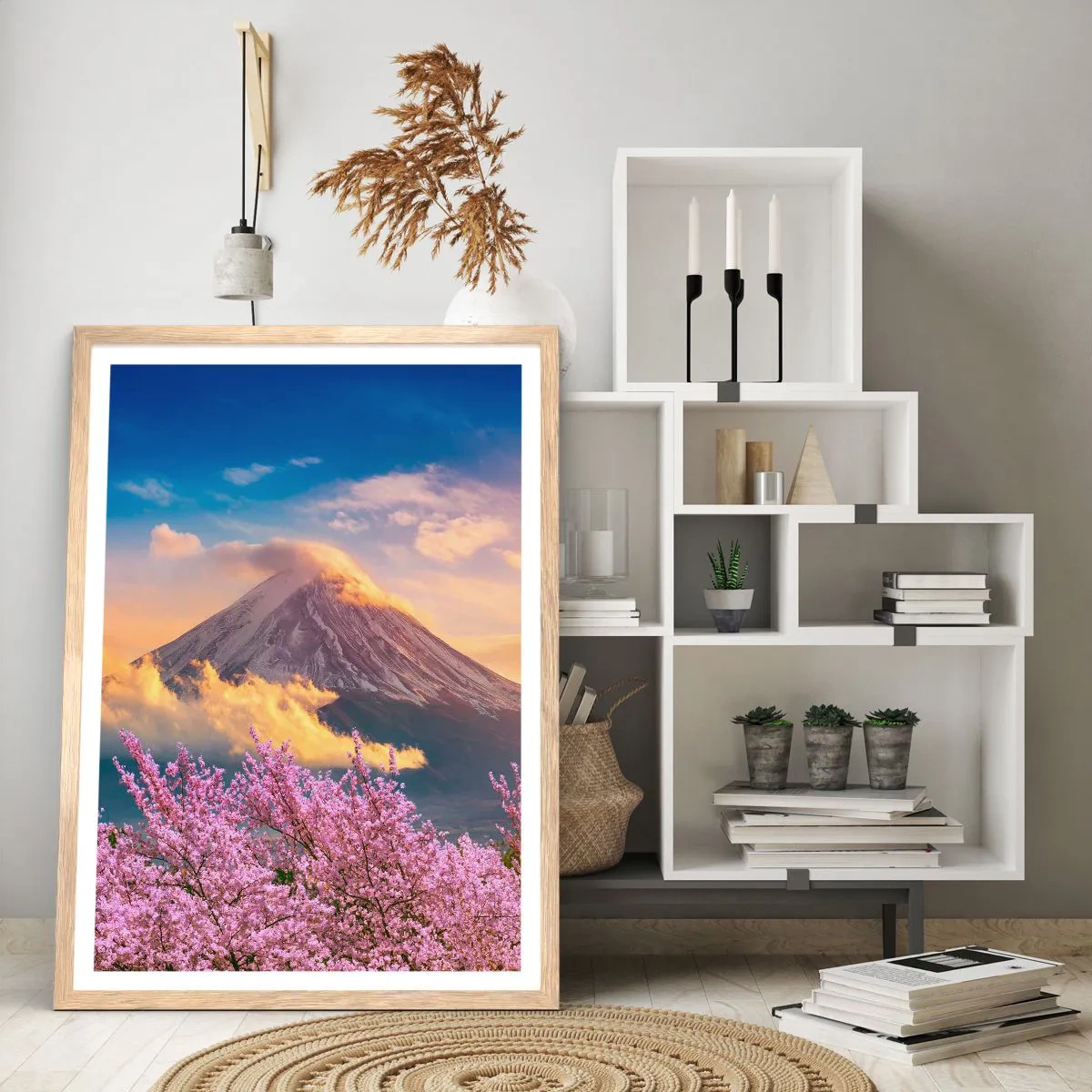 Poster in light oak frame - Japanese Sanctity - 70x100 cm