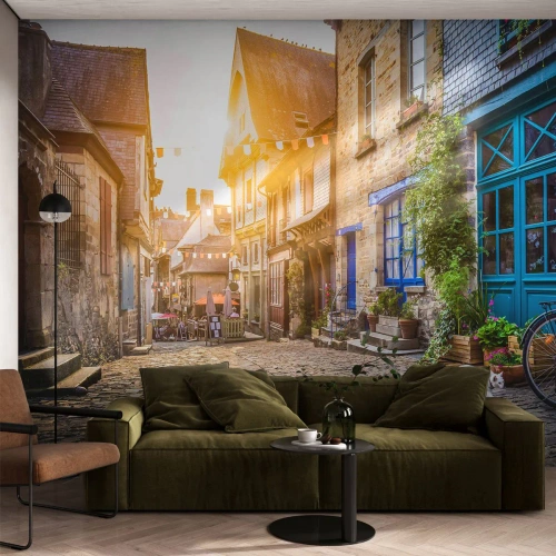 Custom Self-Adhesive Wallpaper Deluxe Sticker - White Spirit of a Town - City, France, Architecture