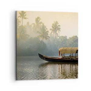 Canvas picture - House on the River - 70x70 cm