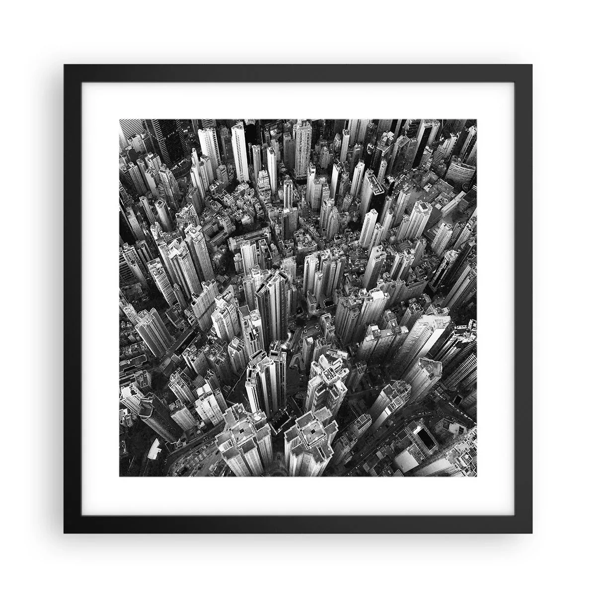 Poster in black frame - Higher and Higher - 40x40 cm