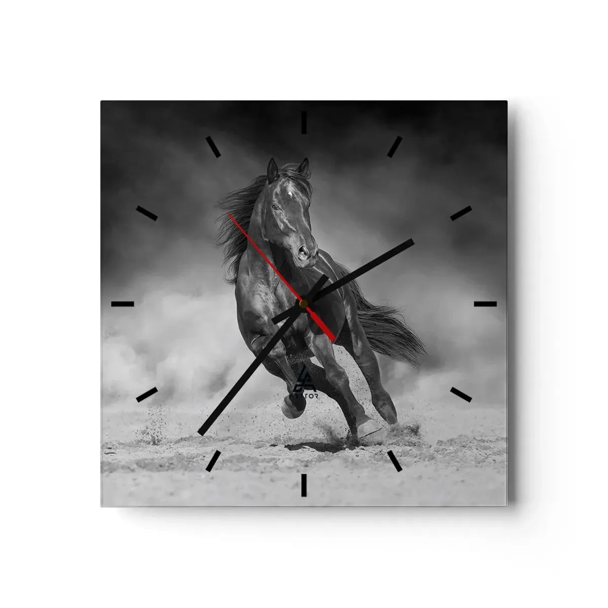 Wall clock - Clock on glass - Worthy of Emir Himself - 40x40 cm