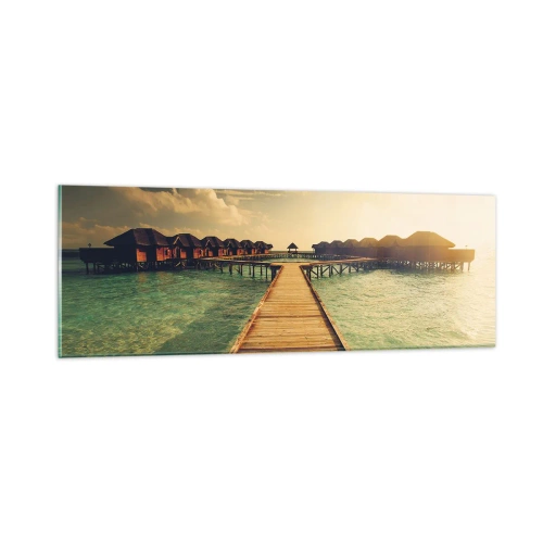 Glass picture - Warm Welcome - 90x30 cm