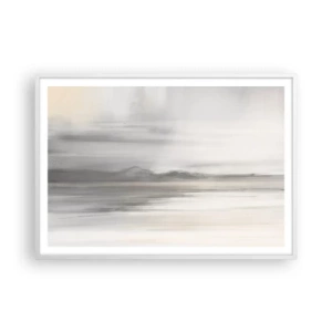 Poster in white frmae - Thoughtful Distance - 100x70 cm