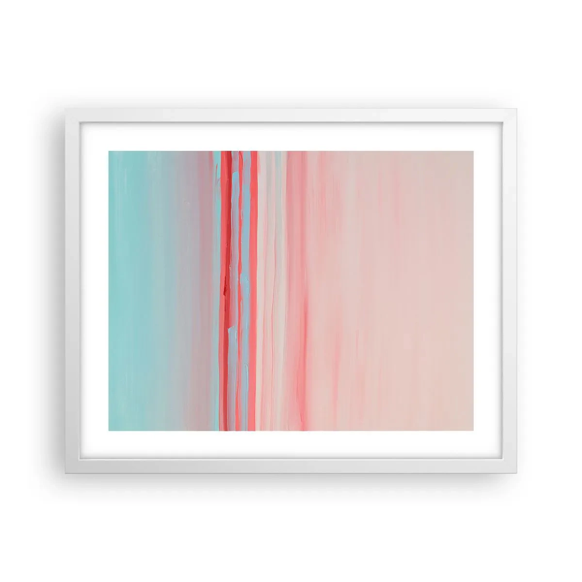 Poster in white frmae - Abstract at Dawn - 50x40 cm