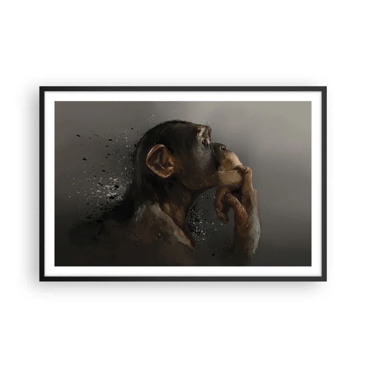 Poster in black frame - Certainly a Thinker - 91x61 cm