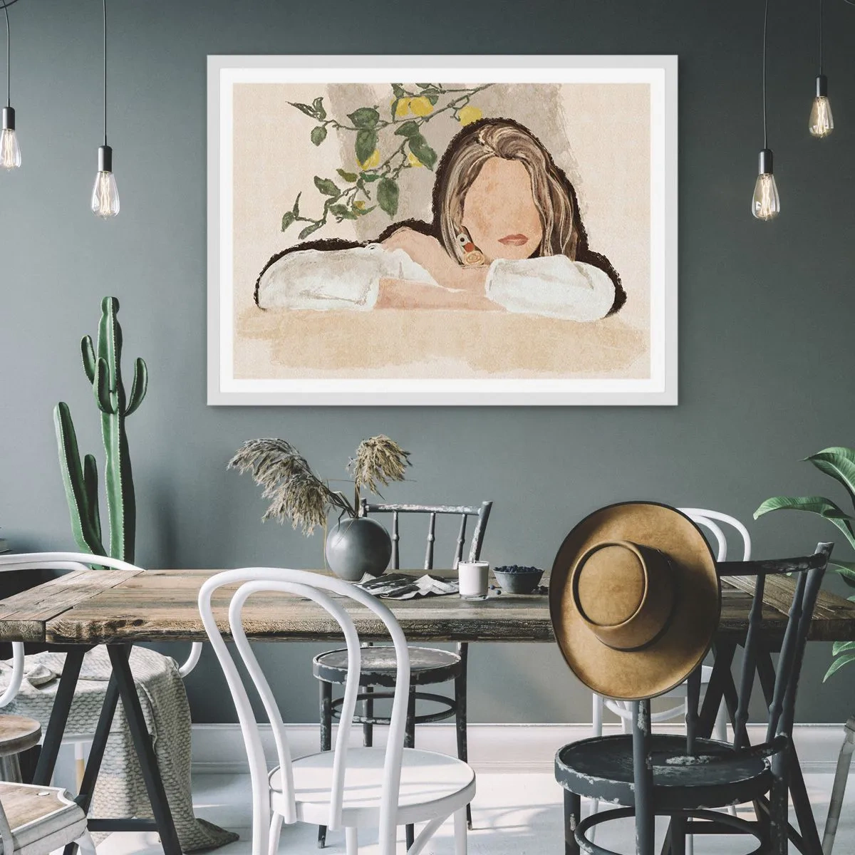 Poster in white frmae - Beauty of the South - 70x50 cm