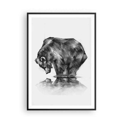Poster in black frame - Nice to See Someone Close - 70x100 cm