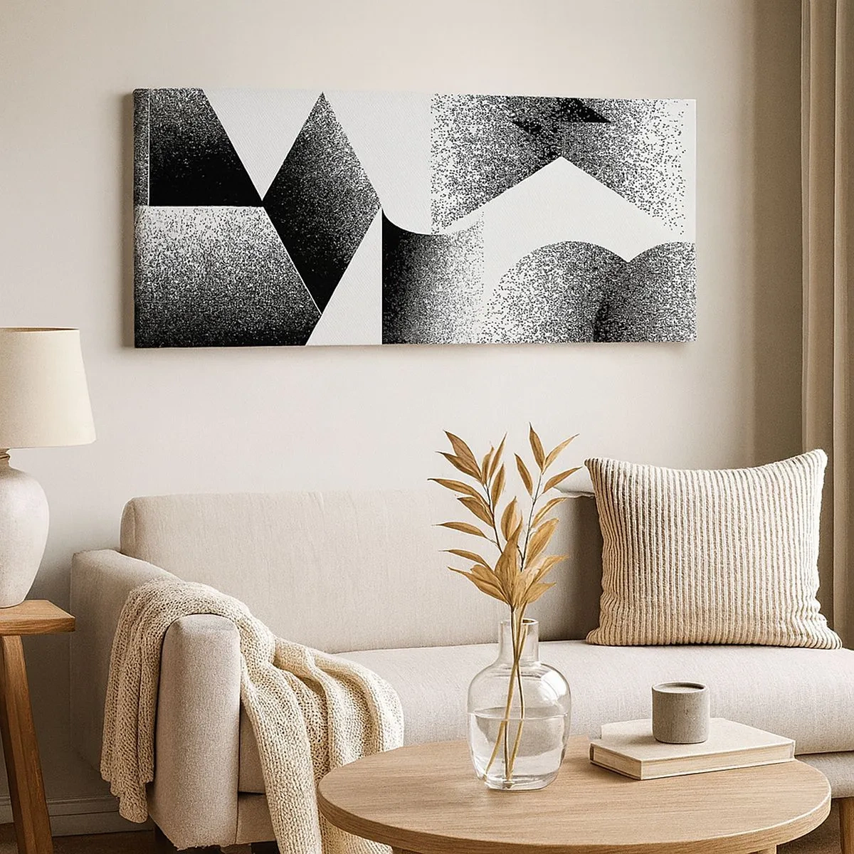 Canvas picture - Angles and Ovals - 100x40 cm