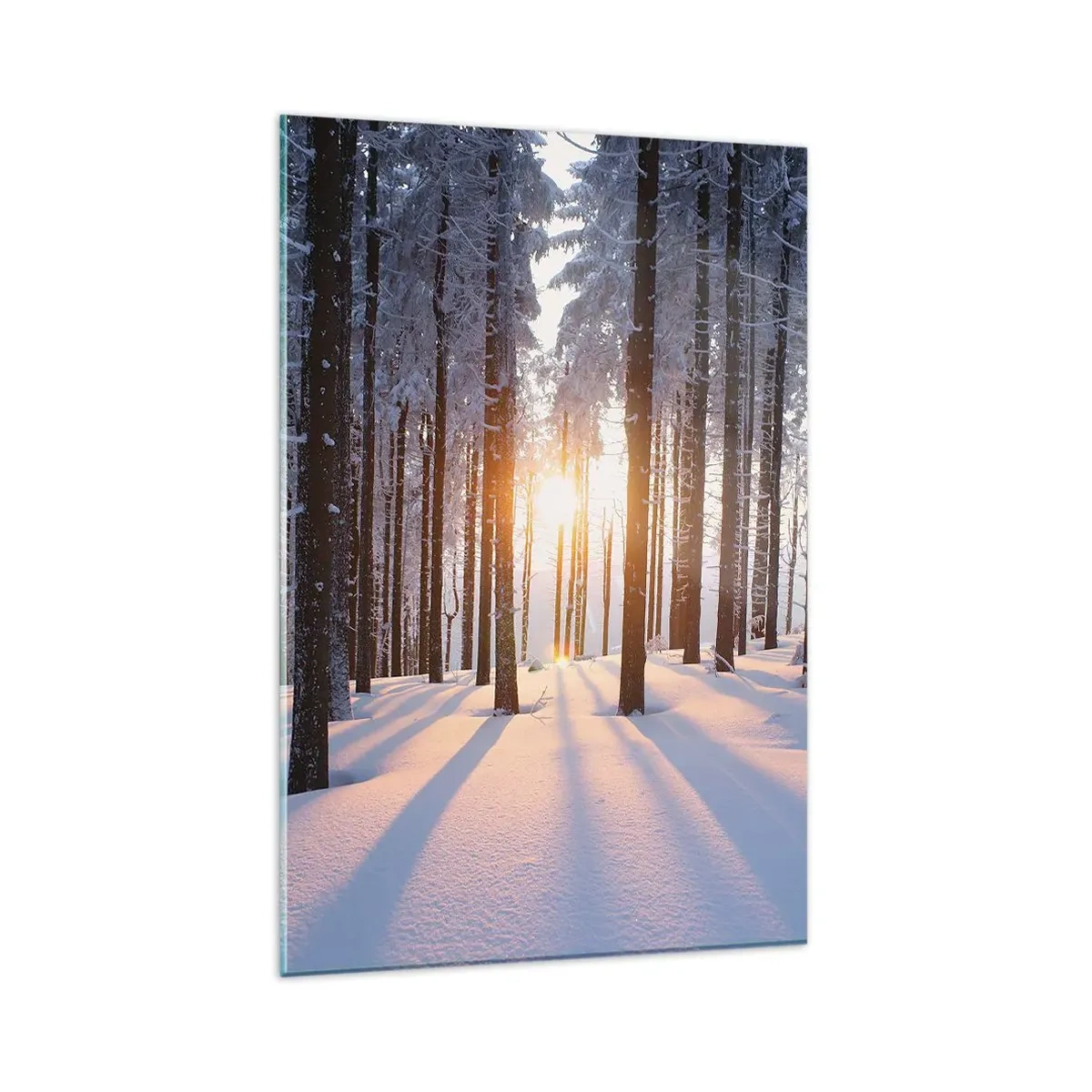 Glass picture - Clearly Black on White - 80x120 cm