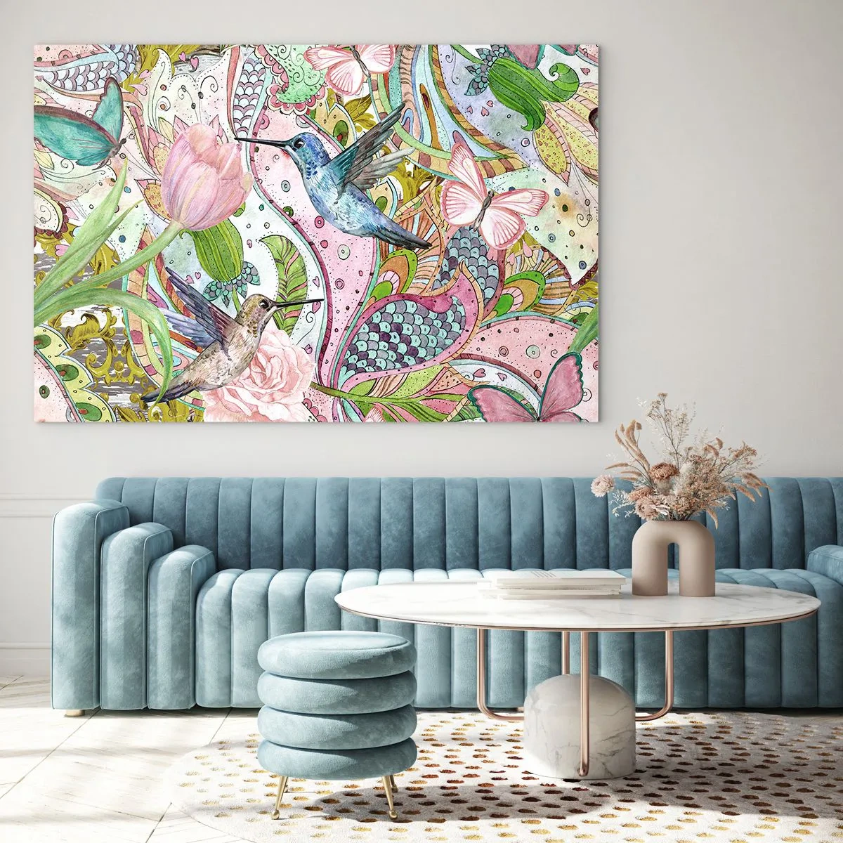 Glass picture - Entwined in the Vines - 120x80 cm