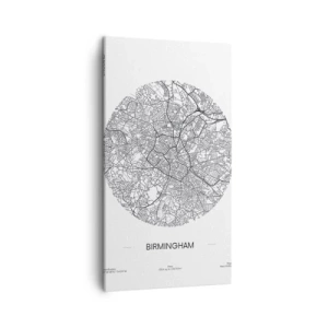Canvas picture - Anatomy of Birmingham - 45x80 cm