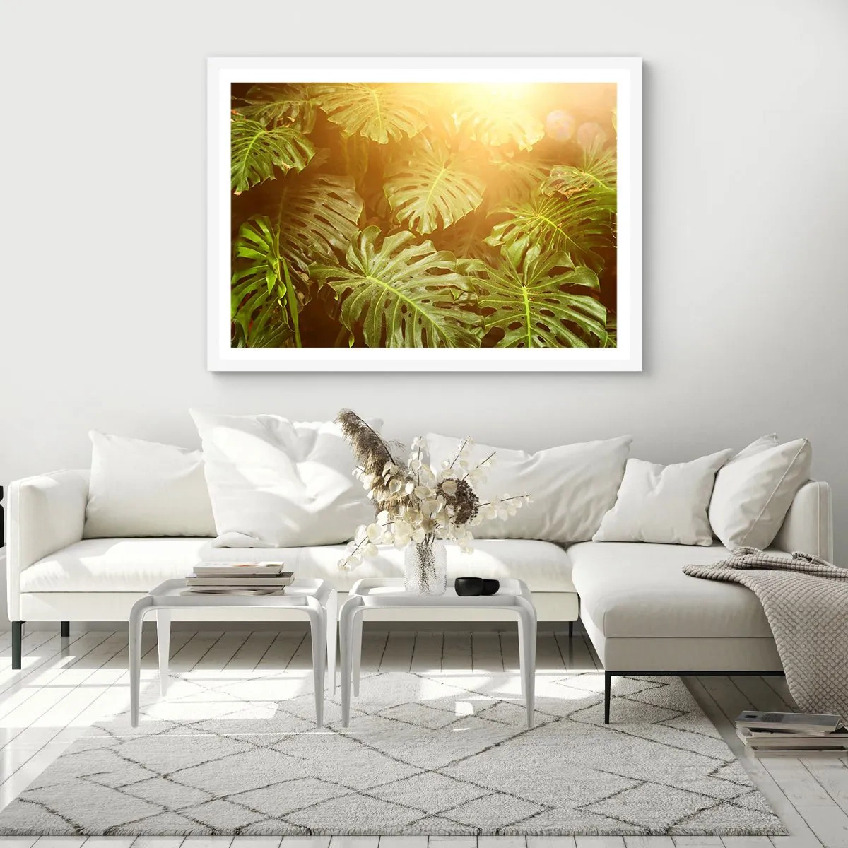 Poster in white frmae - Walking into the Green - 40x30 cm