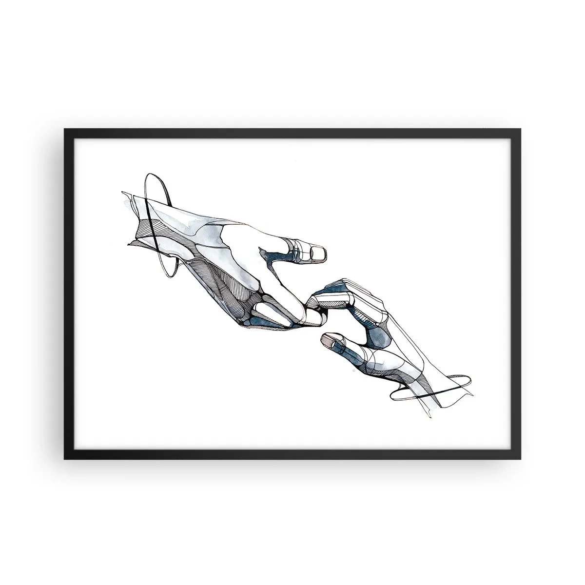 Poster in black frame - Good Gesture - 70x50 cm
