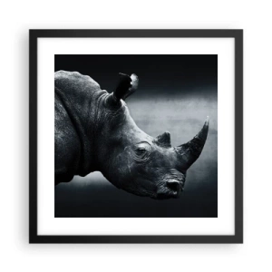 Poster in black frame - Right Profile - 40x40 cm
