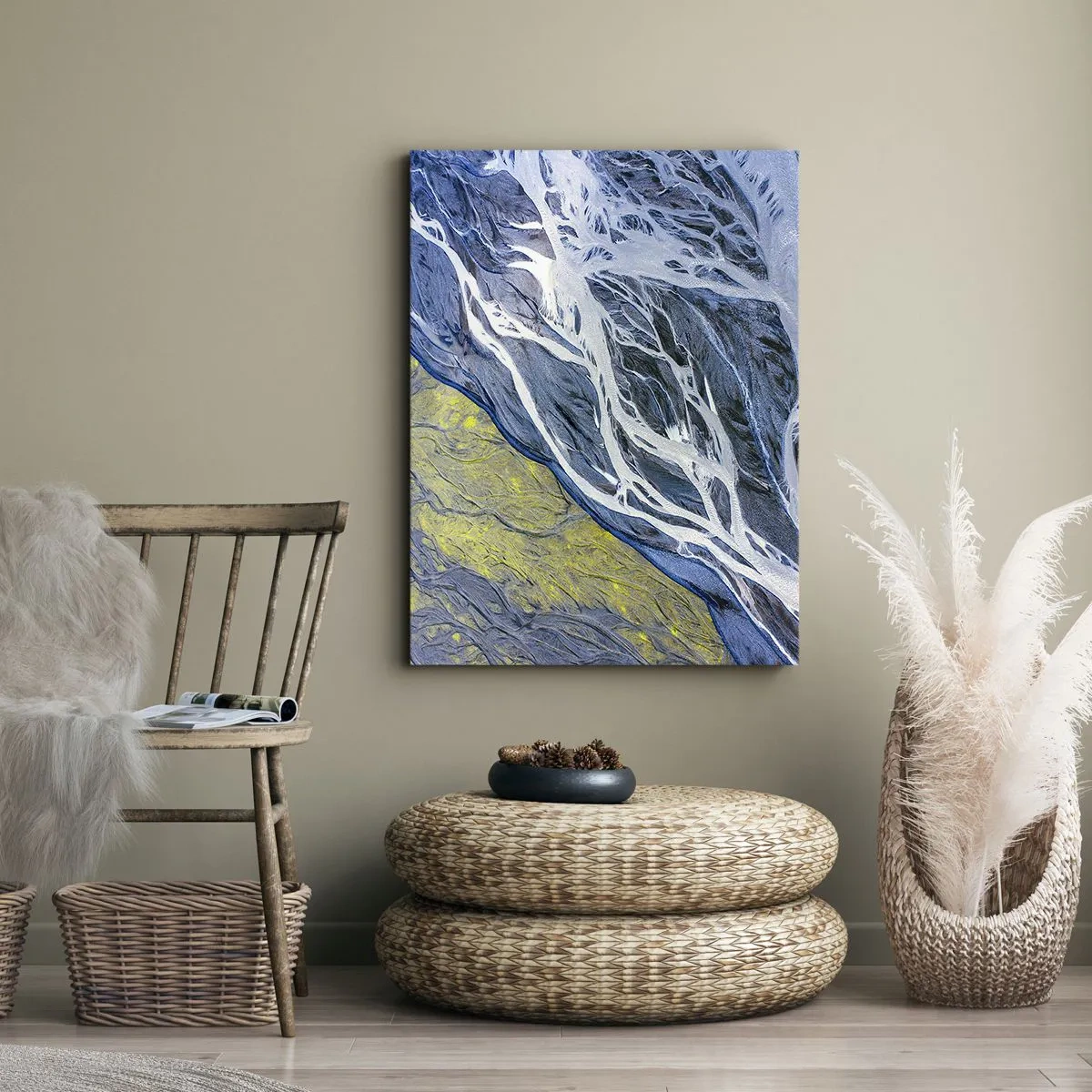 Canvas picture - Cave Paintings of Nature - 80x120 cm