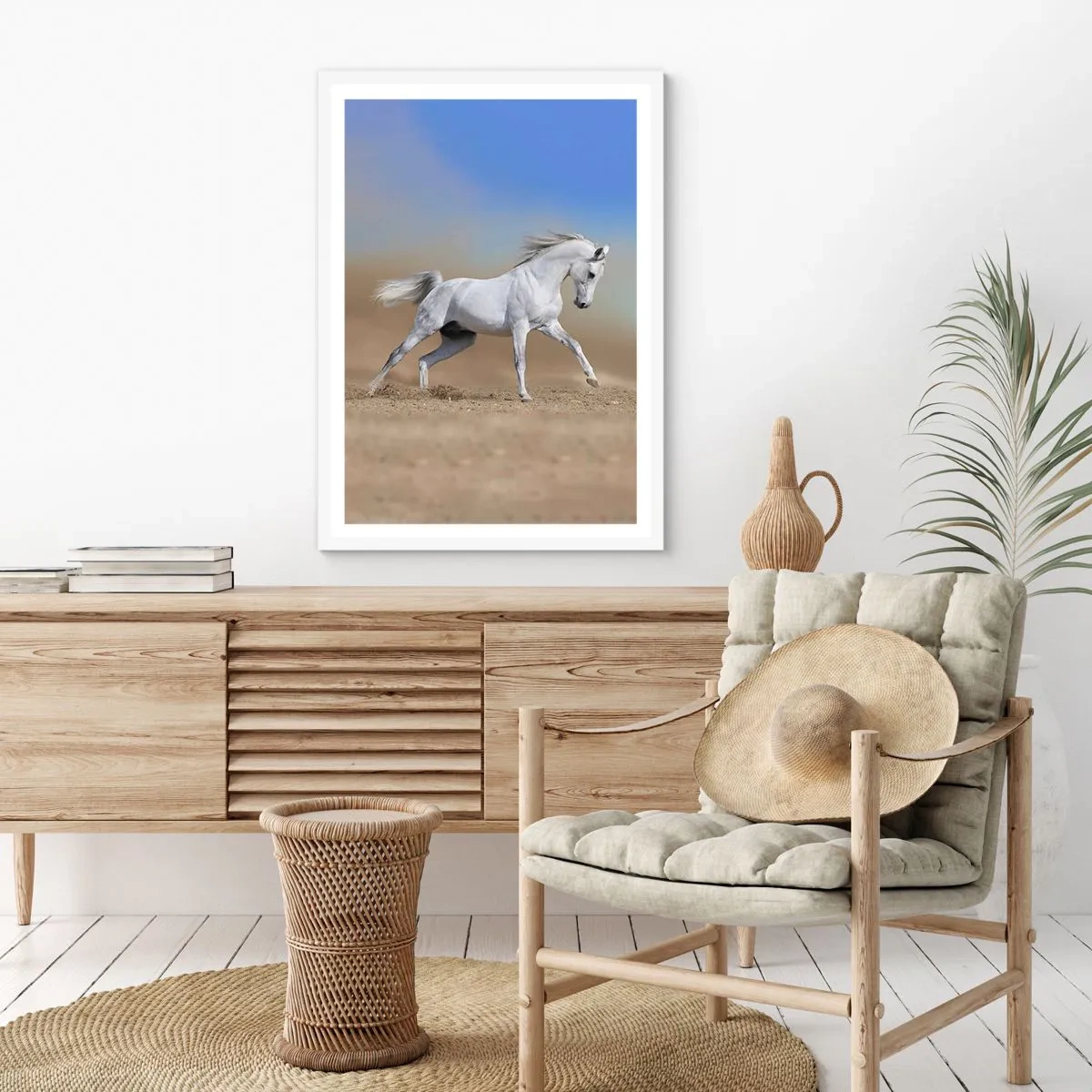 Poster in white frmae - The Most Beautiful Arabic Tale - 30x40 cm