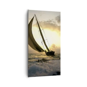 Canvas picture - With and against the Wind - 65x120 cm