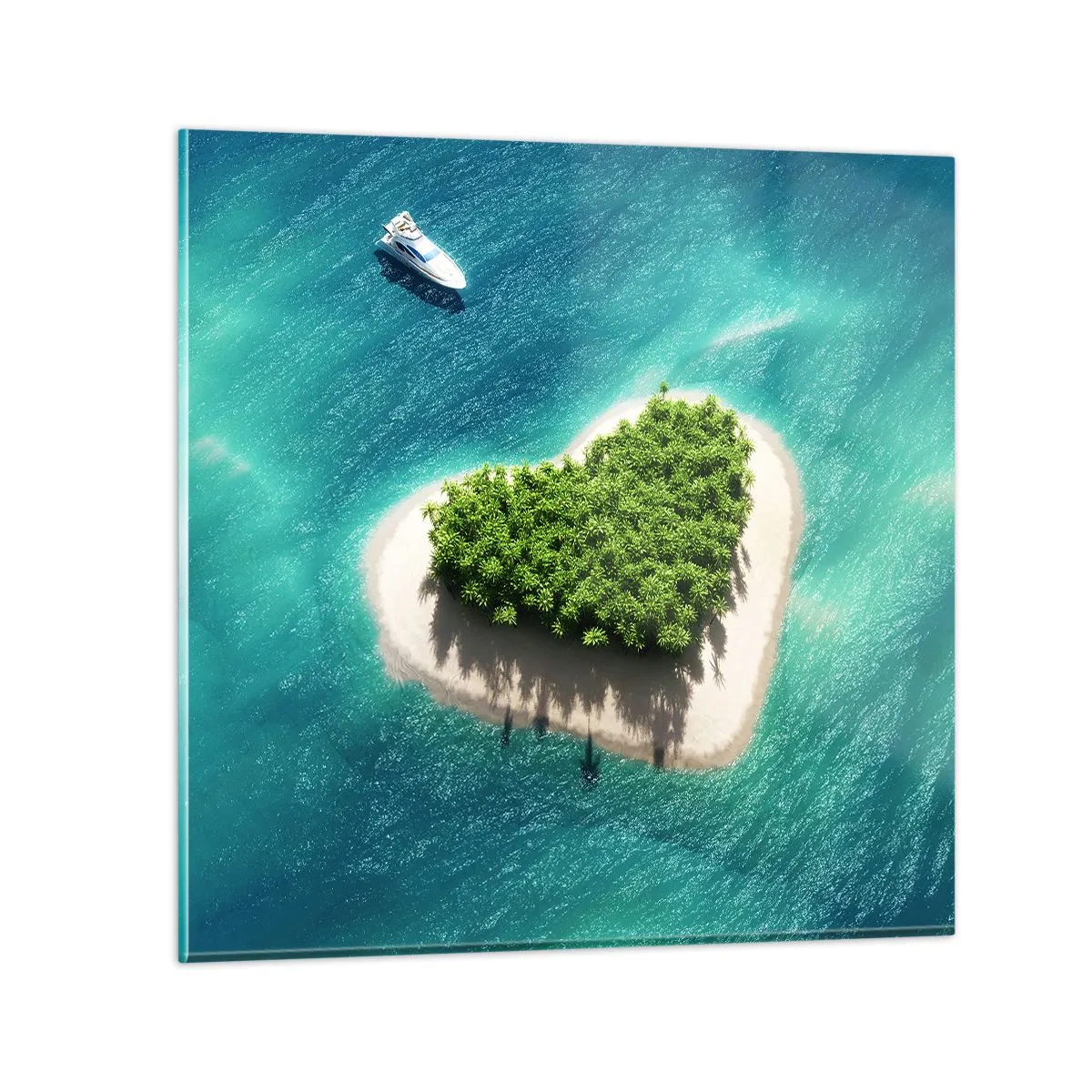 Glass picture - I Love Summer - 60x60 cm