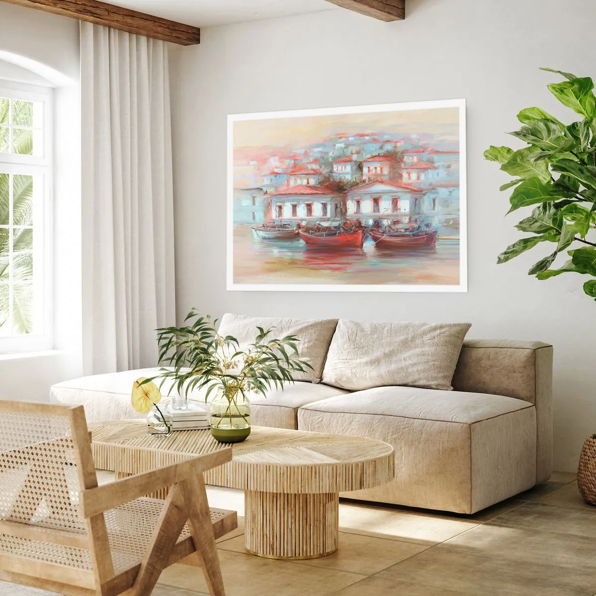 Poster - Happy Town - 50x40 cm