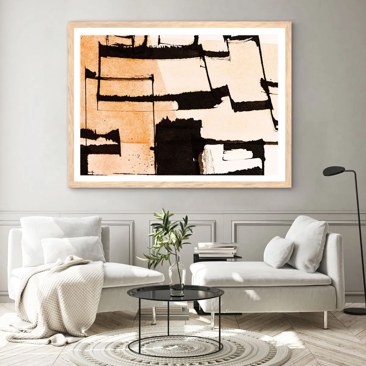 Poster in light oak frame - Order After All - 91x61 cm