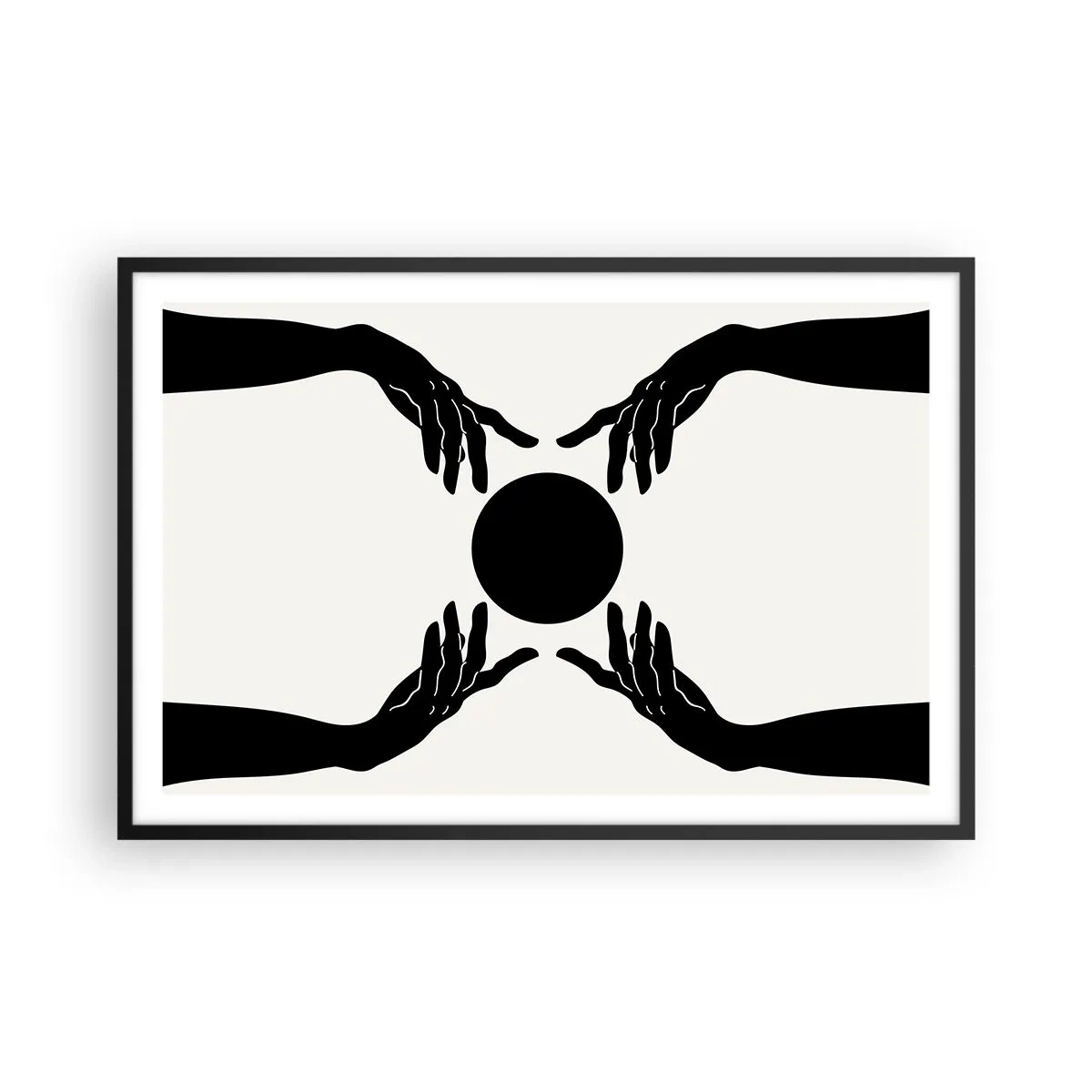 Poster in black frame - Secret Sign - 91x61 cm