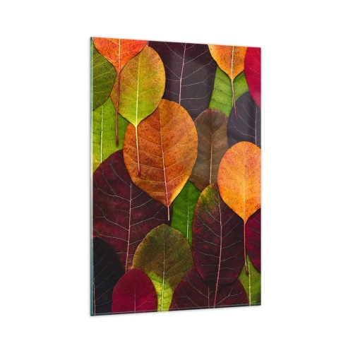 Glass picture - Autumn Mosaics - 80x120 cm