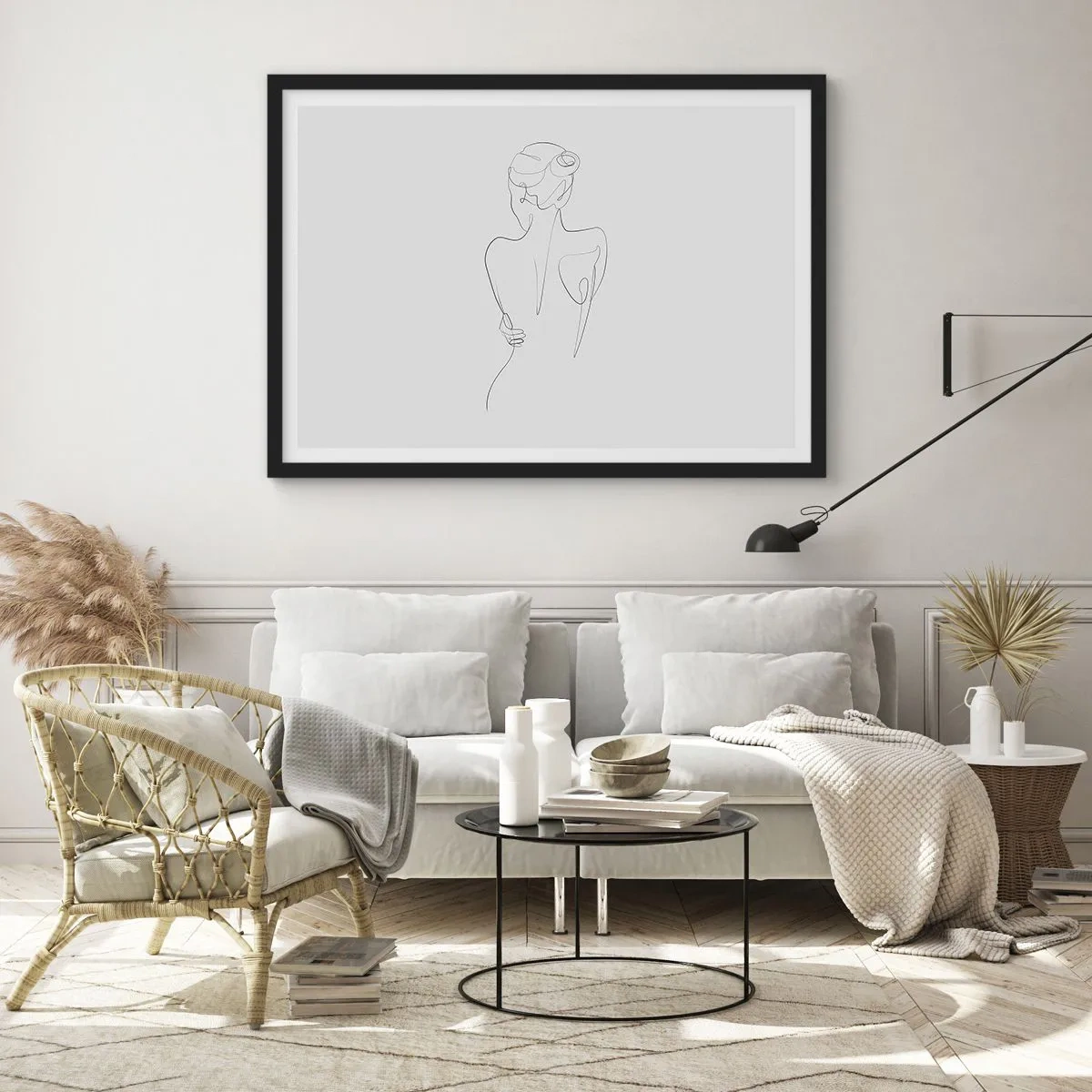 Poster in black frame - Music of the Body - 70x50 cm