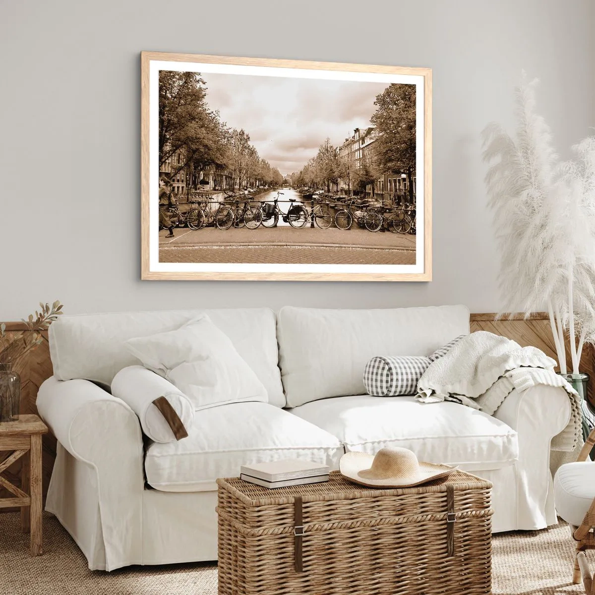 Poster in light oak frame - Dutch Atmosphere - 91x61 cm