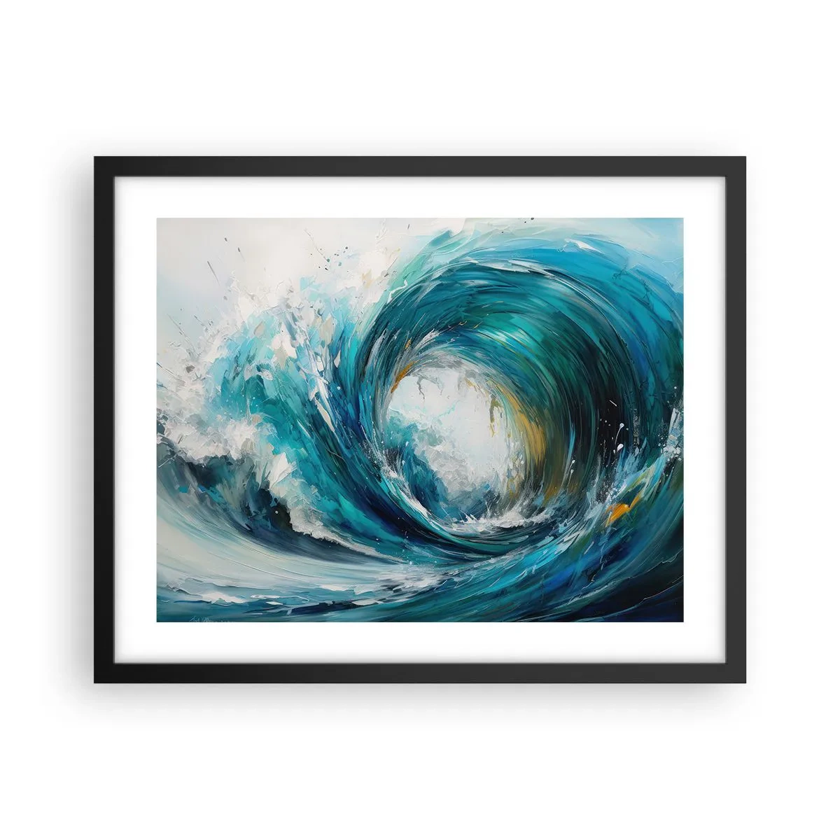 Poster in black frame - Sea Portal - 50x40 cm