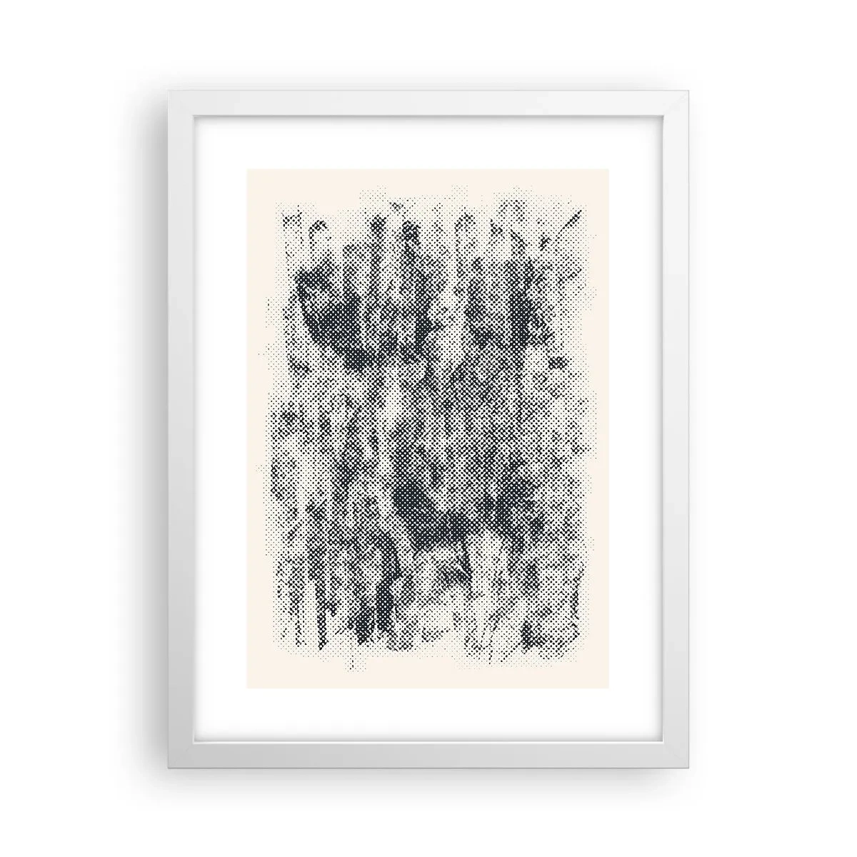 Poster in white frmae - Foggy Composition - 30x40 cm