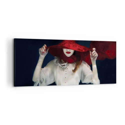 Canvas picture - Mysterious Woman - 120x50 cm