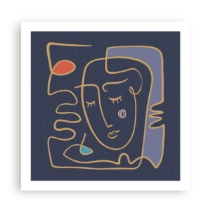 Poster - Deeply In Thoughts - 60x60 cm