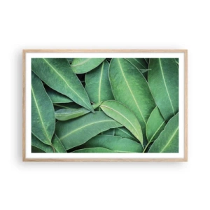 Poster in light oak frame - Juicy and Fresh - 91x61 cm