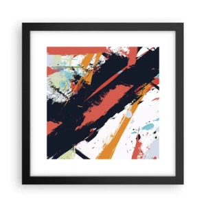 Poster in black frame - Dynamic Composition - 30x30 cm