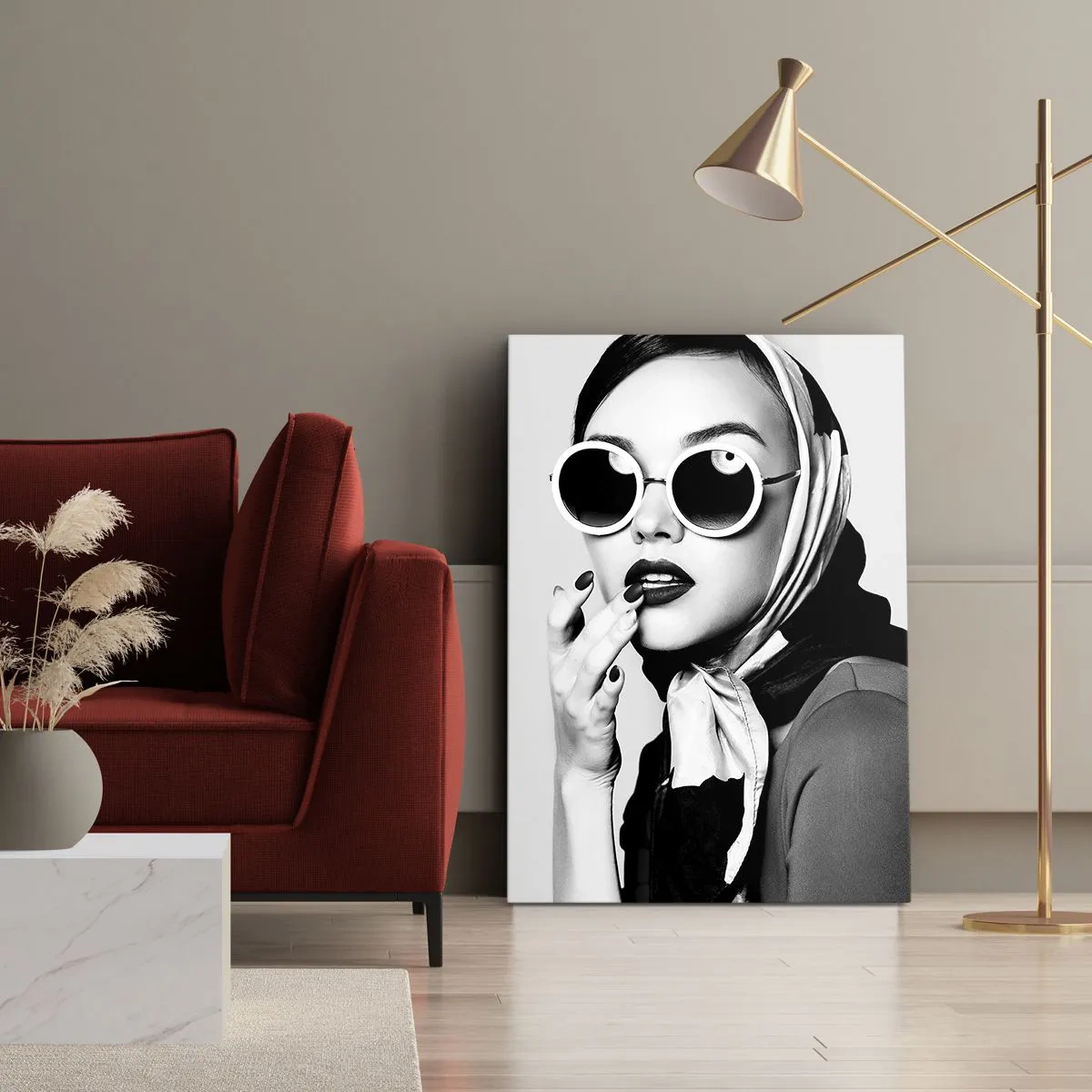 Canvas picture - Greetings from the 60-ies - 55x100 cm