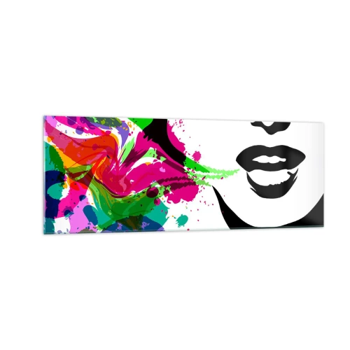 Glass picture - Tale in Colours of a Rainbow - 140x50 cm