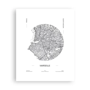 Poster - Anatomy of Marseille - 40x50 cm