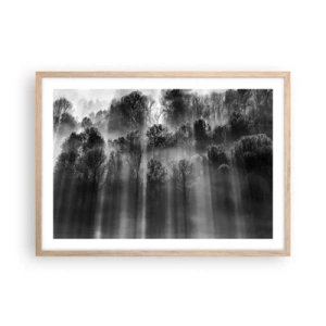 Poster in light oak frame - In the Streams of Light - 70x50 cm