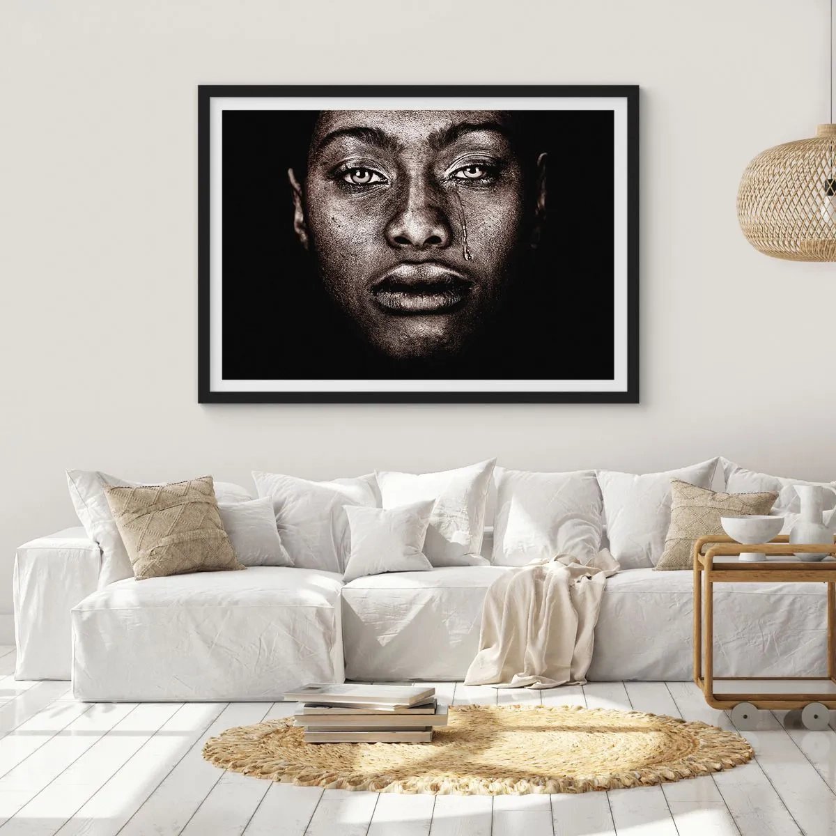 Poster in black frame - One Tear - 40x30 cm
