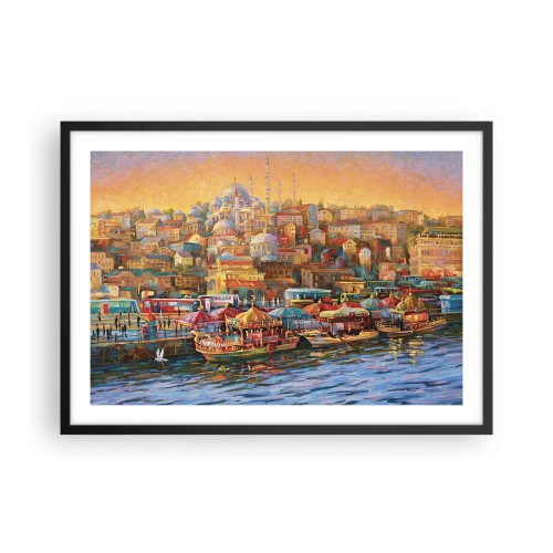 Poster in black frame - Istanbul Story - 70x50 cm