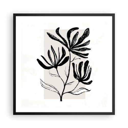 Poster in black frame - Sketch for a Herbarium - 60x60 cm