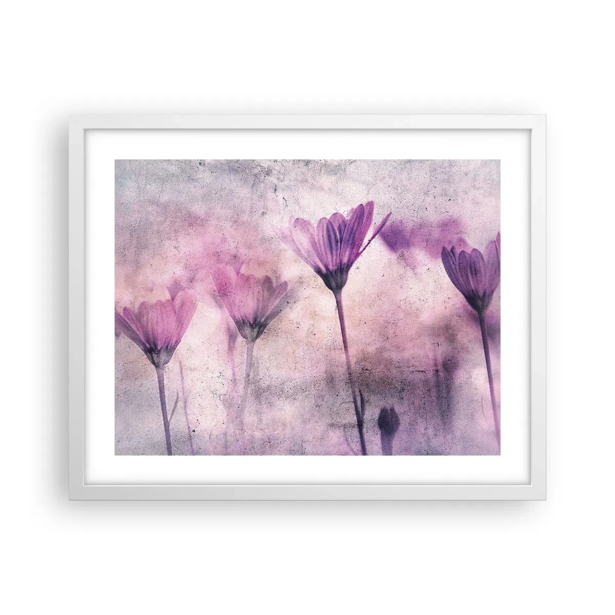 Poster in white frmae - Dream of Flowers - 50x40 cm