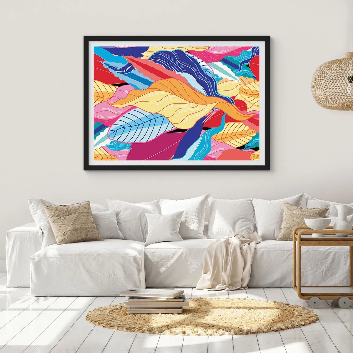 Poster in black frame - Queen of Mess - 50x40 cm